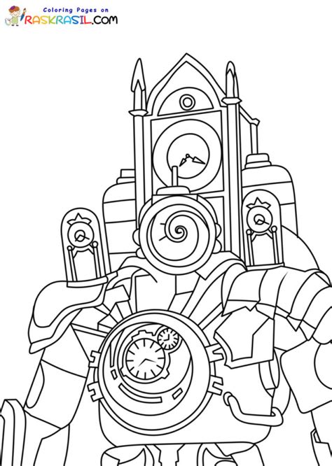 clockman coloring page|Titan ClockMan For Kids – Coloring Pages and Books .